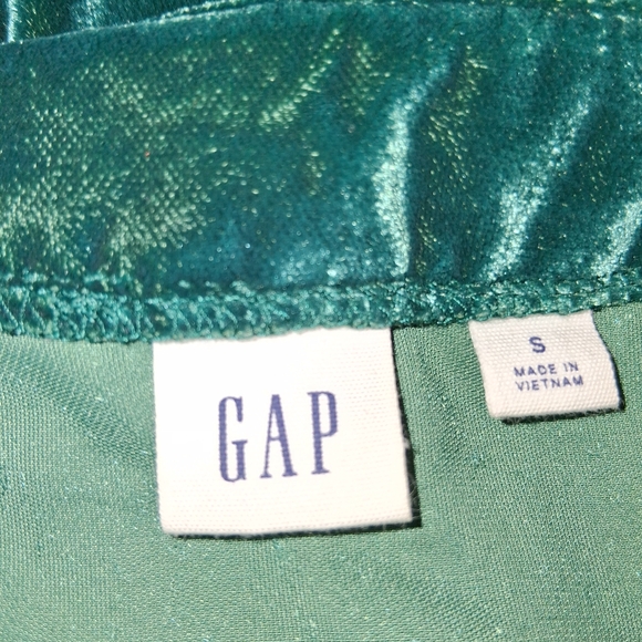 GAP Emerald Velvet Mini Dress Women Size S - Picture 2 of 16